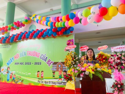Trường mầm non Phú Tân háo hức đón ngày khai giảng năm học 2022 -2023