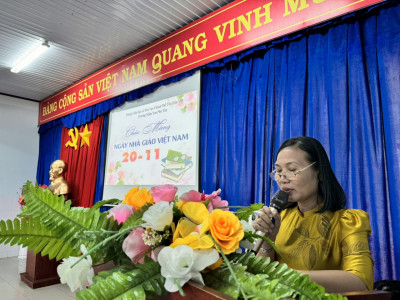 Trường mầm non Phú Tân tổ chức họp mặt Kỷ niệm 41 năm Ngày Nhà giáo Việt Nam