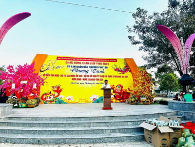 Trường mầm non Phú Tân tham gia chương trình Mừng Đảng - Mừng Xuân Giáp Thìn năm 2024 tại UBND Phường Phú Tân