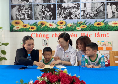 Công Ty TNHH Bình Dương Chinh Long tài trợ học sinh nghèo có hoàn cảnh khó khăn tại trường mầm non Phú Tân