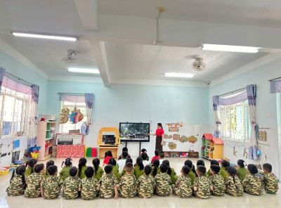 Lớp Lá 4 hưởng ứng kỷ niệm 50 năm Ngày Giải phóng miền Nam thống nhất đất nước ( 30/4/1975 – 30/4/2025)