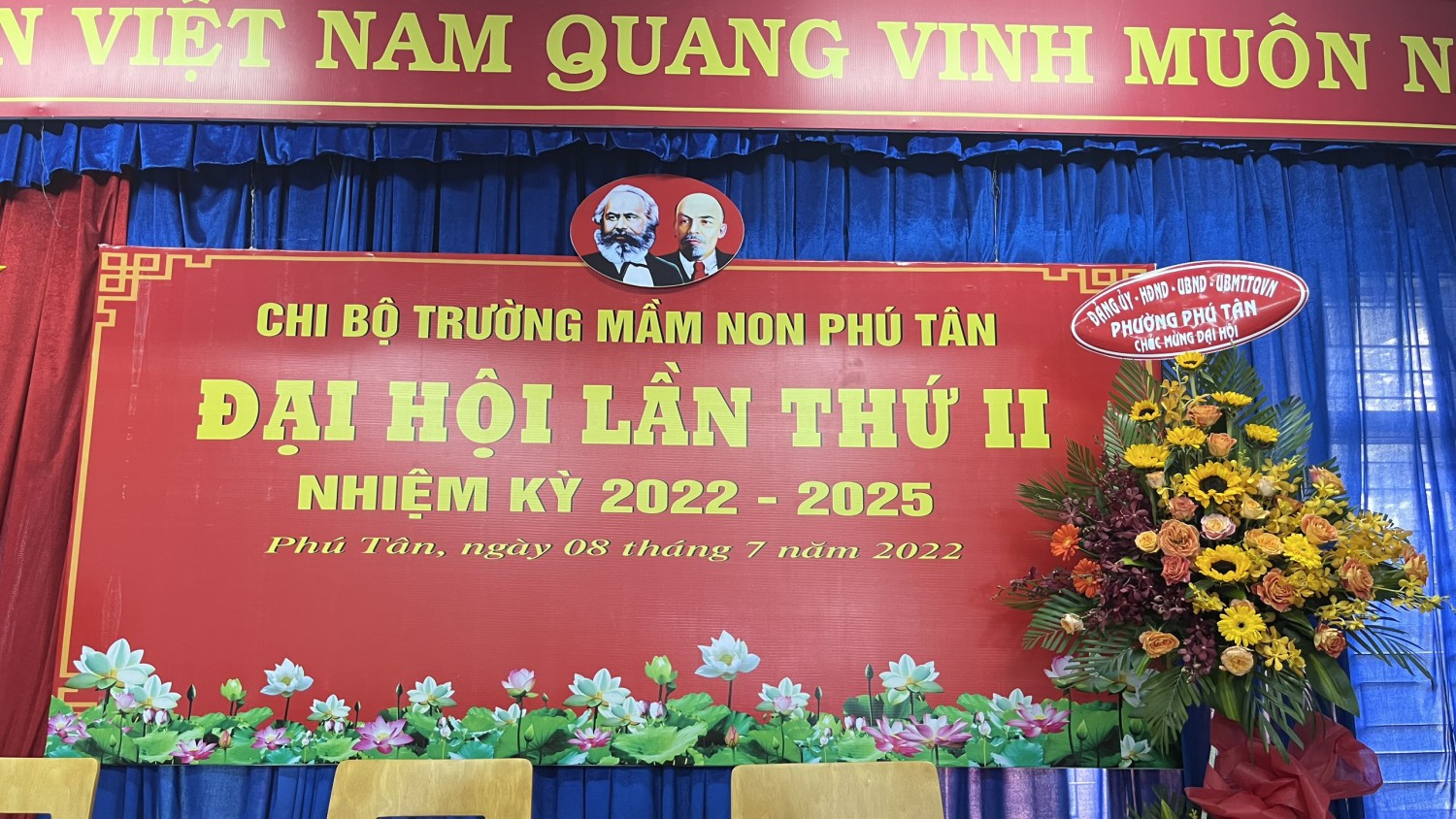 Đại hội Chi bộ Trường mầm non Phú Tân nhiệm kỳ 2022 – 2025