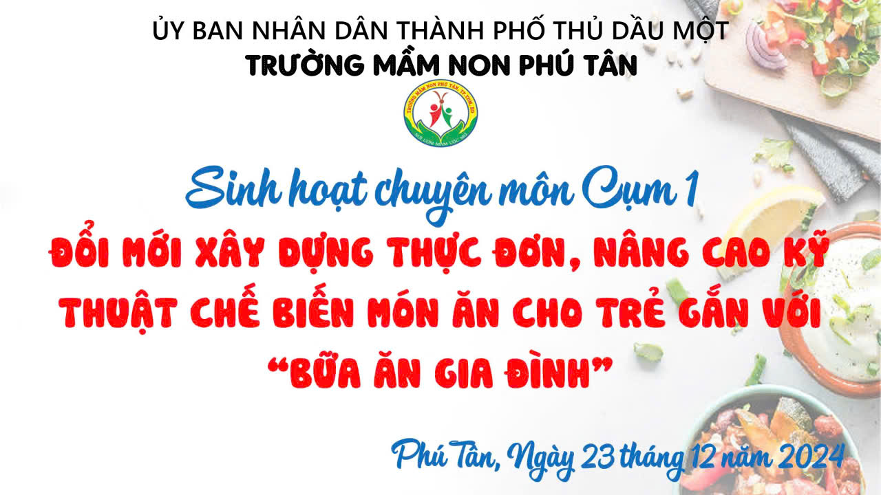 Trường mầm non Phú Tân đón Đoàn Cụm 1 về tham quan bếp ăn, dự giờ tổ chức “Bữa ăn gia đình” tại các nhóm lớp.